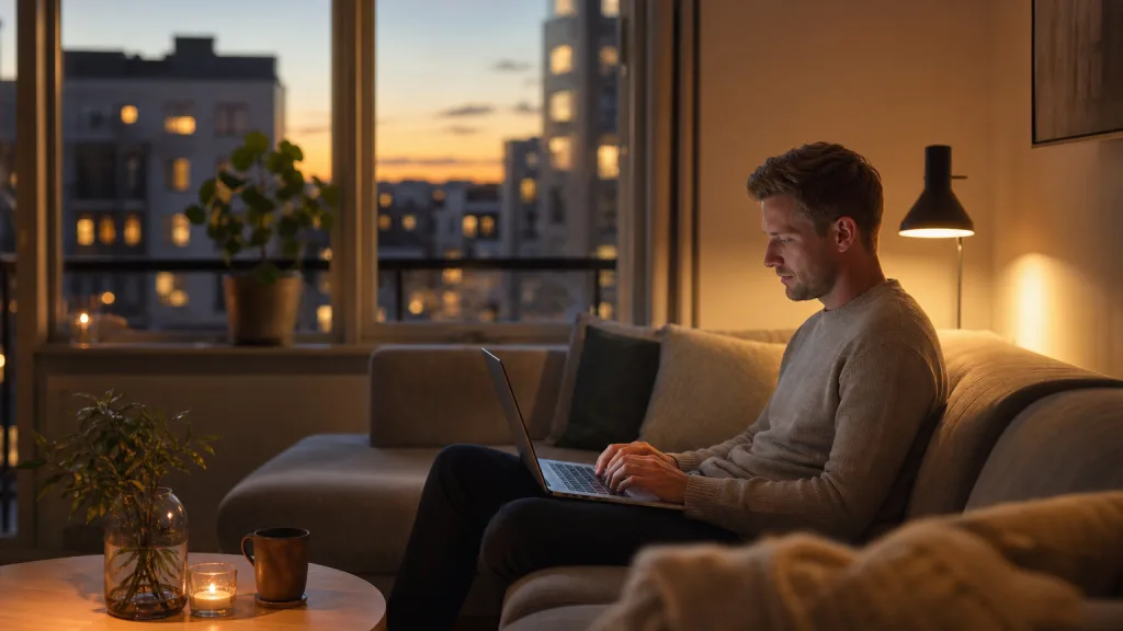 Lägenhet i stad med snabb uppkoppling